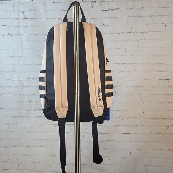 NWT TECH FRIENDLY Adidas Originals Base Laptop Backpack - Pink Tint/Black - Picture 7 of 13